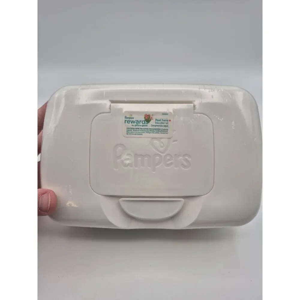 Pampers Sensitive Baby Wipes 64 Count Pop Up Container Refillable New SEALED